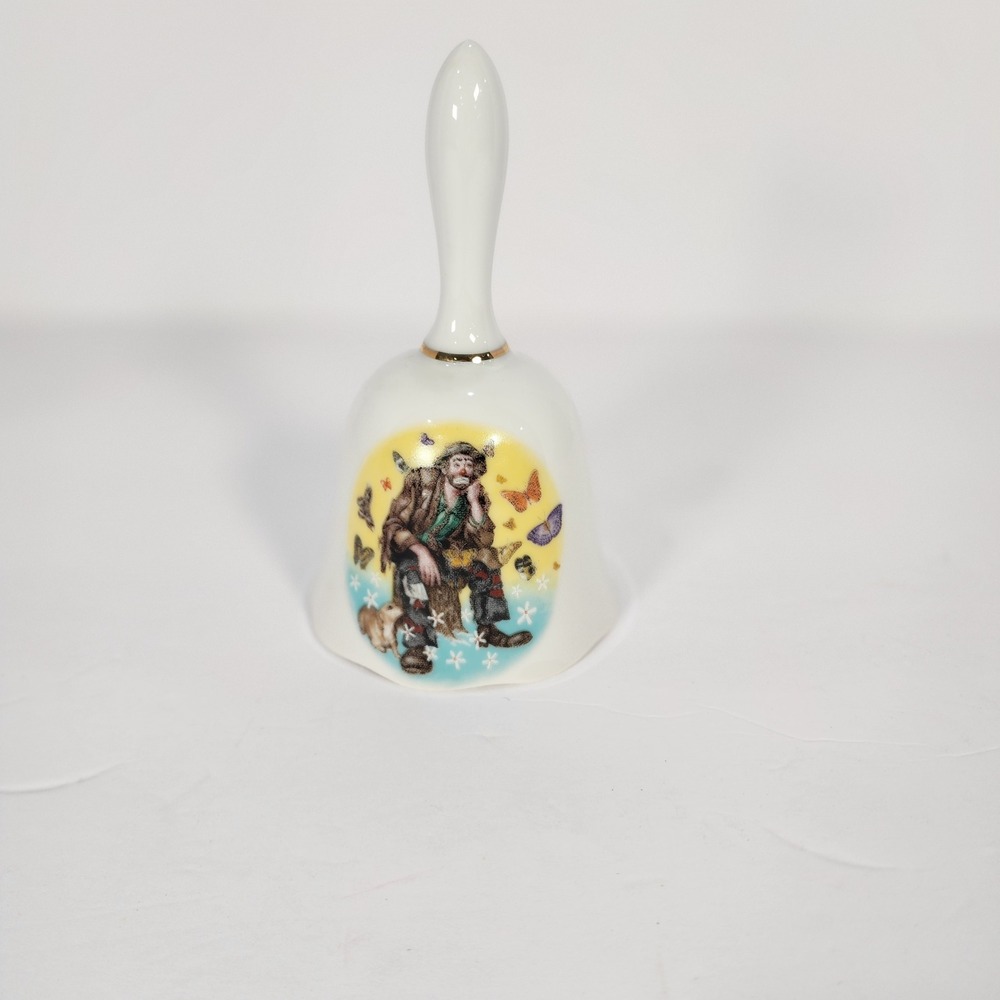 Emmett Kelly Jr Four Season Spring Bell Flambro Rusty Rust Clown Porcelain Japan